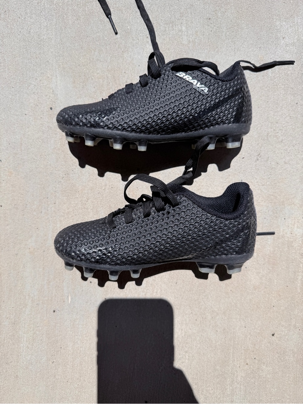 Youth Black Soccer Cleats — Comfortable Traction